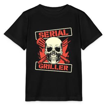 Grill grill maître BBQ - T-shirt bio MINI CREATOR Stanley/Stella Enfant - noir - Devant - Mikhail (115cm)