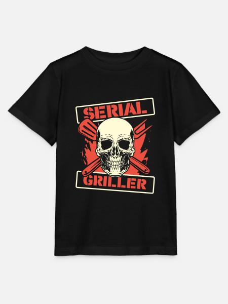 Grillen Grillmeister BBQ - Stanley/Stella Kinder T-Shirt MINI CREATOR - Schwarz