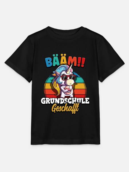 Bääm Grundschule Geschafft - Stanley/Stella Kinder T-Shirt MINI CREATOR - Schwarz