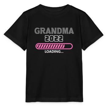 Oma 2022 Loading, zukünftige Großmutter - Stanley/Stella Kinder T-Shirt MINI CREATOR  - Schwarz - Vorne - Mikhail (115cm)