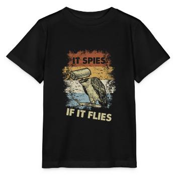 Vintage Spionage Überwachung Birds Arent Real - Stanley/Stella Kinder T-Shirt MINI CREATOR  - Schwarz - Vorne - Mikhail (115cm)
