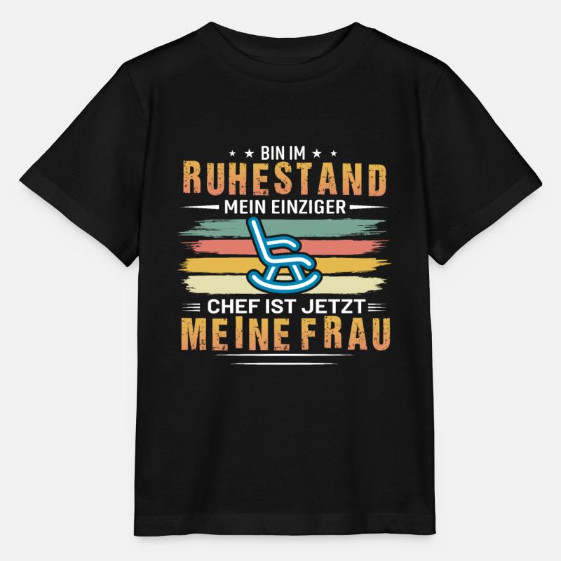 Ruhestand - Stanley/Stella Kinder T-Shirt MINI CREATOR  - Schwarz