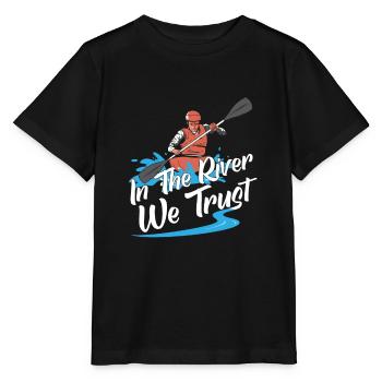Rafting Wildwasser Kanu Kajak - Stanley/Stella Kinder T-Shirt MINI CREATOR  - Schwarz - Vorne - Mikhail (115cm)