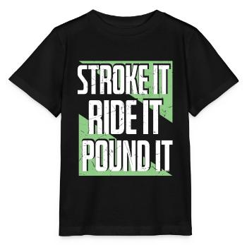 It Ride It Pound It Triathlon - Stanley/Stella MINI CREATOR Kids’ T-Shirt - black - Front - Mikhail (115cm)