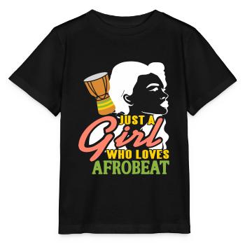 Juste une fille qui aime le cadeau de t-shirt afrobeat - T-shirt bio MINI CREATOR Stanley/Stella Enfant - noir - Devant - Mikhail (115cm)