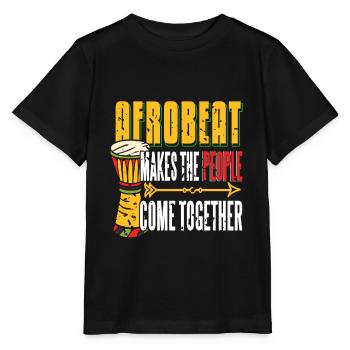 L’afrobeat vintage fait que les gens se rassemblent - T-shirt bio MINI CREATOR Stanley/Stella Enfant - noir - Devant - Mikhail (115cm)