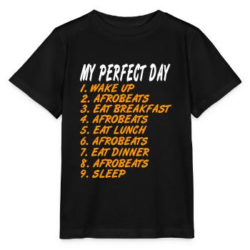 Drôle d’afrobeat Lover My Perfect Day T-Shirt - T-shirt bio MINI CREATOR Stanley/Stella Enfant - noir - Devant - Mikhail (115cm)