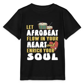 Laissez l’afrobeat couler dans votre cœur T-Shirt génial - T-shirt bio MINI CREATOR Stanley/Stella Enfant - noir - Devant - Mikhail (115cm)