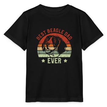 Best Beagle Dad Ever - dog owner - Stanley/Stella MINI CREATOR Kids’ T-Shirt - black - Front - Mikhail (115cm)
