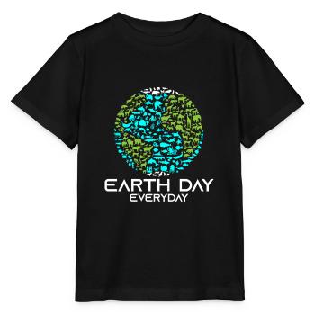 Earth Day Everyday - Stanley/Stella Kinder T-Shirt MINI CREATOR  - Schwarz - Vorne - Mikhail (115cm)