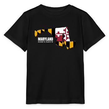Beau cadeau du Maryland - T-shirt bio MINI CREATOR Stanley/Stella Enfant - noir - Devant - Mikhail (115cm)