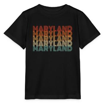 Cadeau des résidents du Maryland - T-shirt bio MINI CREATOR Stanley/Stella Enfant - noir - Devant - Mikhail (115cm)