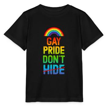 Gay Pride Verstecken Sie sich nicht - Stanley/Stella Kinder T-Shirt MINI CREATOR  - Schwarz - Vorne - Mikhail (115cm)