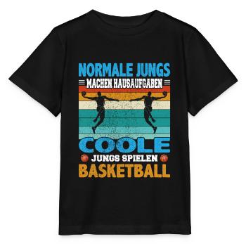 Basketball Dunking Spieler Korbleger Spruch - Stanley/Stella Kinder T-Shirt MINI CREATOR  - Schwarz - Vorne - Mikhail (115cm)