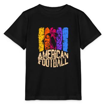 Football américain Couleur Widereceiver - T-shirt bio MINI CREATOR Stanley/Stella Enfant - noir - Devant - Mikhail (115cm)