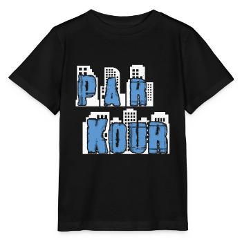 Parkour Freerunning Traceur - Stanley/Stella Kinder T-Shirt MINI CREATOR  - Schwarz - Vorne - Mikhail (115cm)