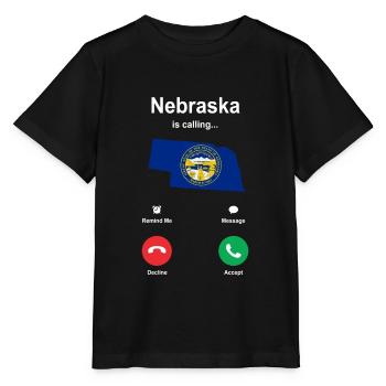 Besuch Nebraska Geschenk - Stanley/Stella Kinder T-Shirt MINI CREATOR  - Schwarz - Vorne - Mikhail (115cm)