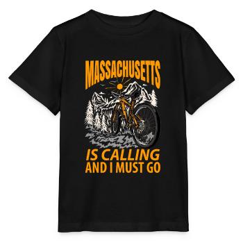 Reise massachusetts geschenk - Stanley/Stella Kinder T-Shirt MINI CREATOR  - Schwarz - Vorne - Mikhail (115cm)