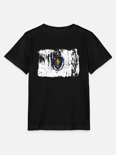 Massachusetts Reist Geschenk - Stanley/Stella Kinder T-Shirt MINI CREATOR - Schwarz