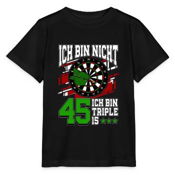 Ich bin nicht 45 ich bin Triple 15 - 45. - Stanley/Stella Kinder T-Shirt MINI CREATOR  - Schwarz - Vorne - Mikhail (115cm)