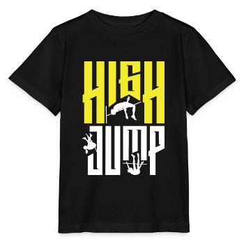 Saut en hauteur Sauteur Athlétisme - T-shirt bio MINI CREATOR Stanley/Stella Enfant - noir - Devant - Mikhail (115cm)