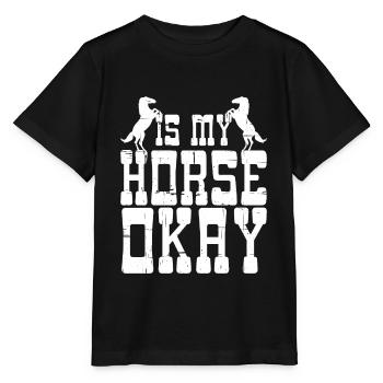 Mon cheval va-t-il bien 4 - T-shirt bio MINI CREATOR Stanley/Stella Enfant - noir - Devant - Mikhail (115cm)