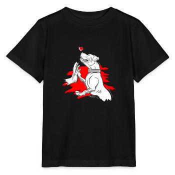 Pitbull love dog owner - pitbull terrier - Stanley/Stella MINI CREATOR Kids’ T-Shirt - black - Front - Mikhail (115cm)