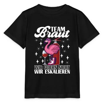 Junggesellenabschied Bräutigam Poltern Geschenk - Stanley/Stella Kinder T-Shirt MINI CREATOR  - Schwarz - Vorne - Mikhail (115cm)