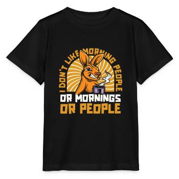 Kangaroo - Stanley/Stella MINI CREATOR Kids’ T-Shirt - black - Front - Mikhail (115cm)