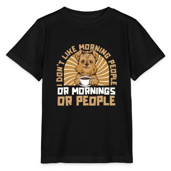 Chien Griffon de Bruxelles - T-shirt bio MINI CREATOR Stanley/Stella Enfant - noir - Devant - Mikhail (115cm)