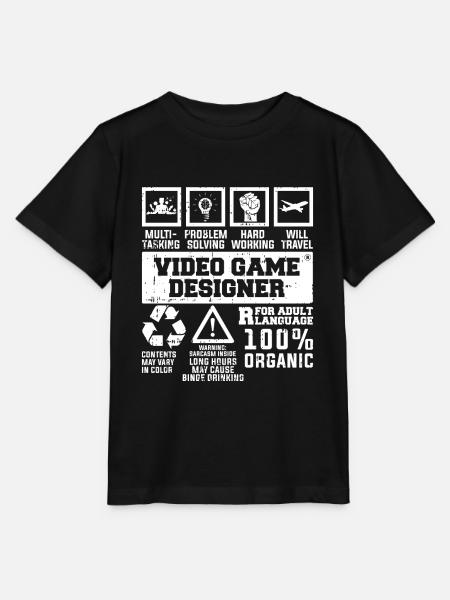 Video Game Designer - Stanley/Stella Kinder T-Shirt MINI CREATOR - Schwarz