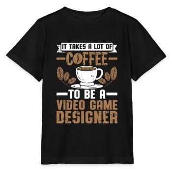 Video Game Designer - Stanley/Stella Kinder T-Shirt MINI CREATOR  - Schwarz - Vorne - Mikhail (115cm)