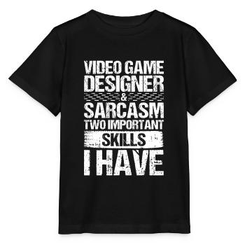 Video Game Designer - Stanley/Stella Kinder T-Shirt MINI CREATOR  - Schwarz - Vorne - Mikhail (115cm)
