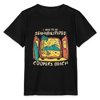 J’ai besoin d’être séahabilité Coopers Beach Été - T-shirt bio MINI CREATOR Stanley/Stella Enfant - noir - Devant - Mikhail (115cm)