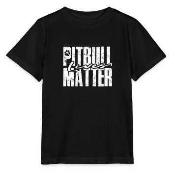 Pitbull Lives Matter - doggo - Stanley/Stella MINI CREATOR Kids’ T-Shirt - black - Front - Mikhail (115cm)