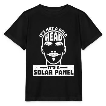 Bald Its A Solar Panel Bald Head - Stanley/Stella MINI CREATOR Kids’ T-Shirt - black - Front - Mikhail (115cm)