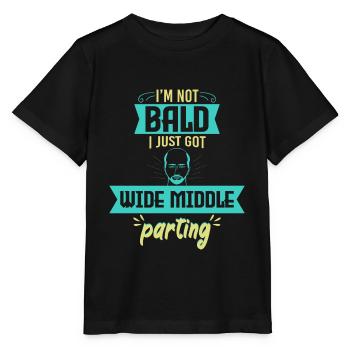 Bald Just Wide Middle Parting - Stanley/Stella MINI CREATOR Kids’ T-Shirt - black - Front - Mikhail (115cm)