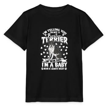 Je vous dis que je ne suis pas un boston terrier Ma mère - T-shirt bio MINI CREATOR Stanley/Stella Enfant - noir - Devant - Mikhail (115cm)