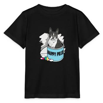 Ne jugez pas mon pitbull et je ne jugerai pas votre - T-shirt bio MINI CREATOR Stanley/Stella Enfant - noir - Devant - Mikhail (115cm)
