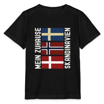 Skandinavien Rundreise - Stanley/Stella Kinder T-Shirt MINI CREATOR  - Schwarz - Vorne - Mikhail (115cm)