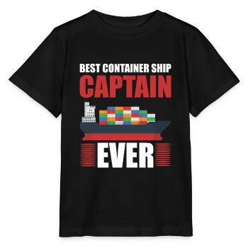 Best Container Ship Captain - Stanley/Stella MINI CREATOR Kids’ T-Shirt - black - Front - Mikhail (115cm)