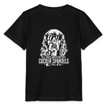 Alle Hunde sind cool, aber Cocker Spaniels Regel - - Stanley/Stella Kinder T-Shirt MINI CREATOR  - Schwarz - Vorne - Mikhail (115cm)