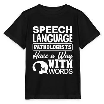Speech Language Pathologist Speech Therapist Way - Stanley/Stella Kinder T-Shirt MINI CREATOR  - Schwarz - Vorne - Mikhail (115cm)