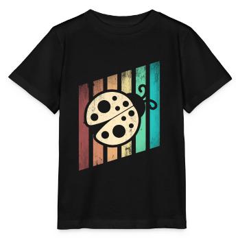 Coccinelle Entomologiste Coccinelles Entomologie Coccinelles Coccinelles - T-shirt bio MINI CREATOR Stanley/Stella Enfant - noir - Devant - Mikhail (115cm)