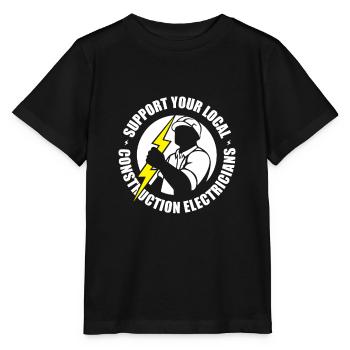 Elektriker Elektrotechniker Elektroniker - Stanley/Stella Kinder T-Shirt MINI CREATOR  - Schwarz - Vorne - Mikhail (115cm)