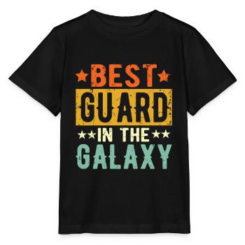 Best Security Guard ever Security Guard Gift - Stanley/Stella MINI CREATOR Kids’ T-Shirt - black - Front - Mikhail (115cm)