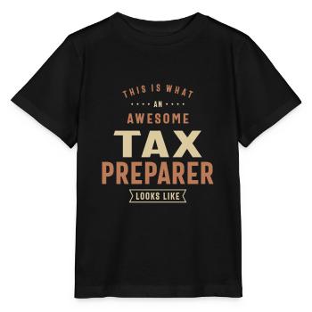 Drôle génial Boulange de préparateur de déclarations de revenus - T-shirt bio MINI CREATOR Stanley/Stella Enfant - noir - Devant - Mikhail (115cm)