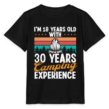 Camping-car de 48 ans Camping 48 Anniversaire - T-shirt bio MINI CREATOR Stanley/Stella Enfant - noir - Devant - Mikhail (115cm)
