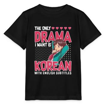 Design pop coréen pour un fan de mode K-Pop - T-shirt bio MINI CREATOR Stanley/Stella Enfant - noir - Devant - Mikhail (115cm)