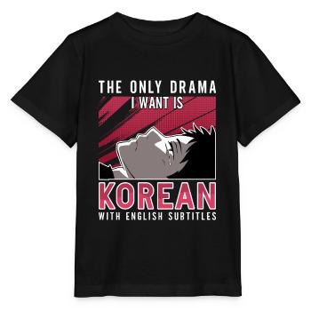 Design pop coréen pour un fan de mode K-Pop - T-shirt bio MINI CREATOR Stanley/Stella Enfant - noir - Devant - Mikhail (115cm)